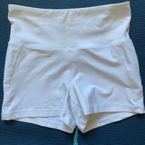 White gym shorts for women by Sommer Ray size M